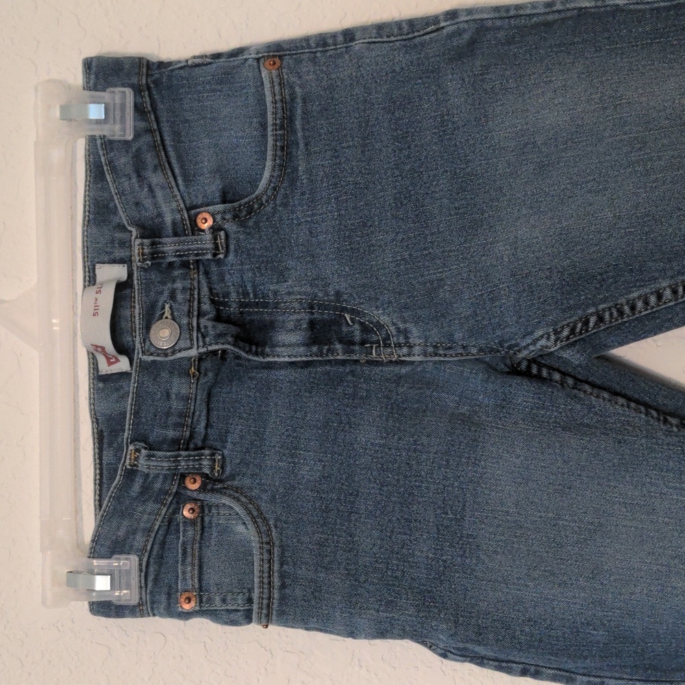 Levi's Girls Blue Denim 511 Slim Jeans. Size 14